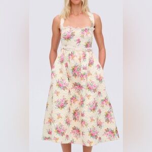 NWOT Cream For Love And Lemons "Amandine" Floral
Midi Dress🌟